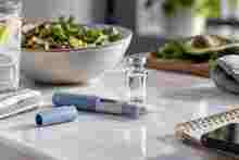 Generic weight-management injection pen with healthy food and wellness items